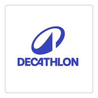 Logo Decathlon — pelanggan komersial Aircon Hero servis aircond