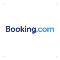 Logo Booking.com — pelanggan komersial Aircon Hero servis aircond
